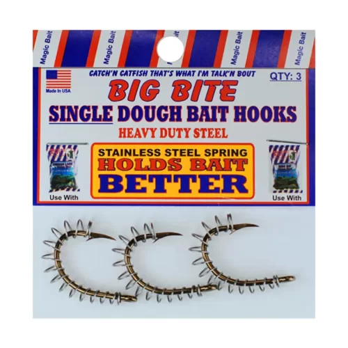 Magic Bait 30-48 Big Bite Dough Bait Hooks 3 Pack #4 Treble Hooks